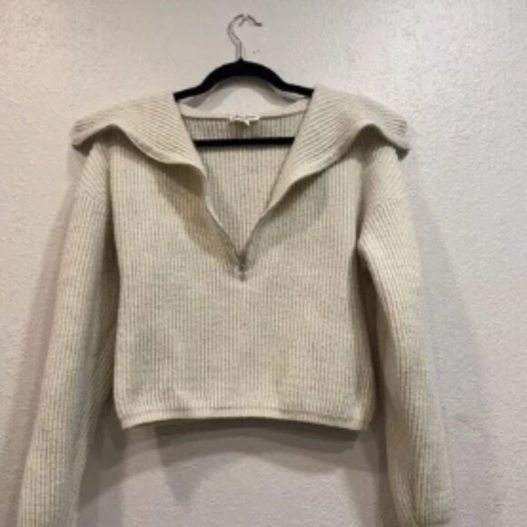 For Love & Lemons Ryan Sweater Size Large Color Crème /ivory/ White - Picture 1 of 9